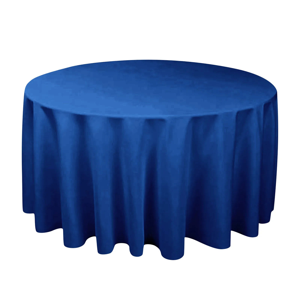 Round Solid Color Polyester Tablecloth for Weddings, Parties & Dining