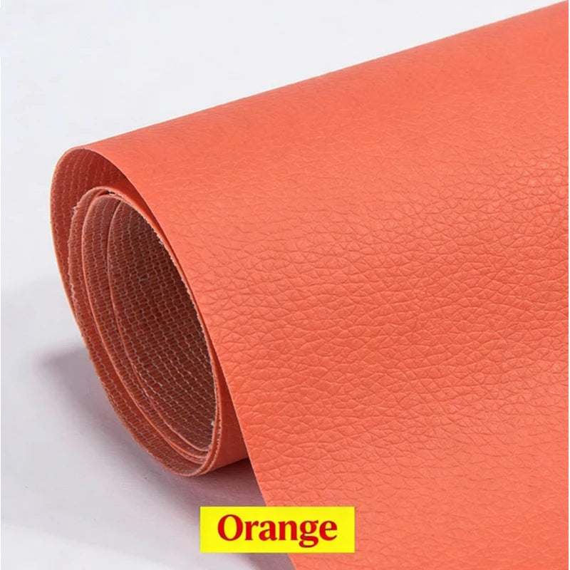 Rolle orangefarbener selbstklebender PU-Leder-Reparaturpflaster