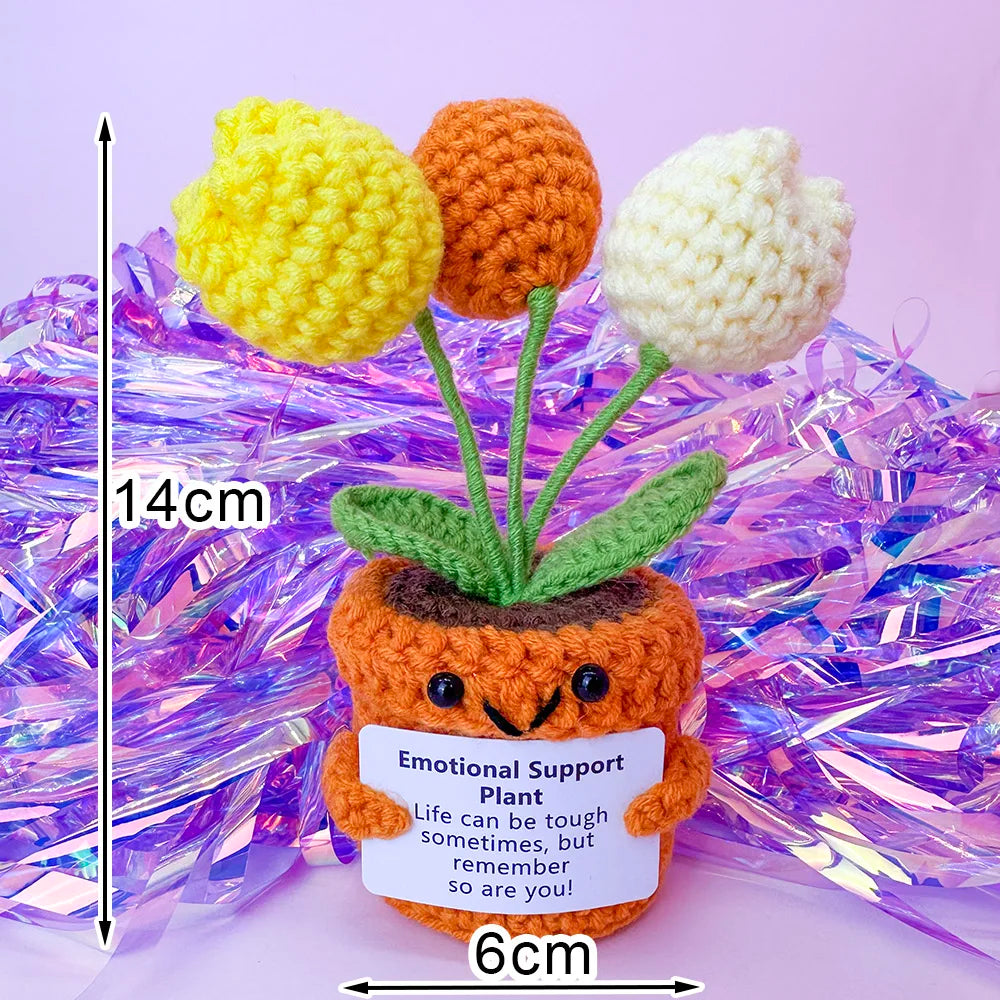 Handmade Crochet Pocket Hug Doll with Custom Message