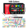72-farbiger Acrylfarbe-Marker-Set mit Pinselspitzen
