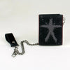 Triple-Fold Chain Wallet with Card Holder and ID Window