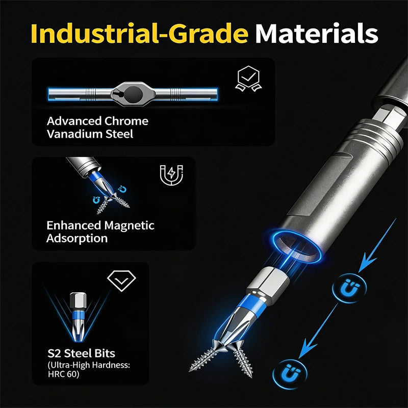 24-in-1 Ratchet Screwdriver Set with Magnetic Bits