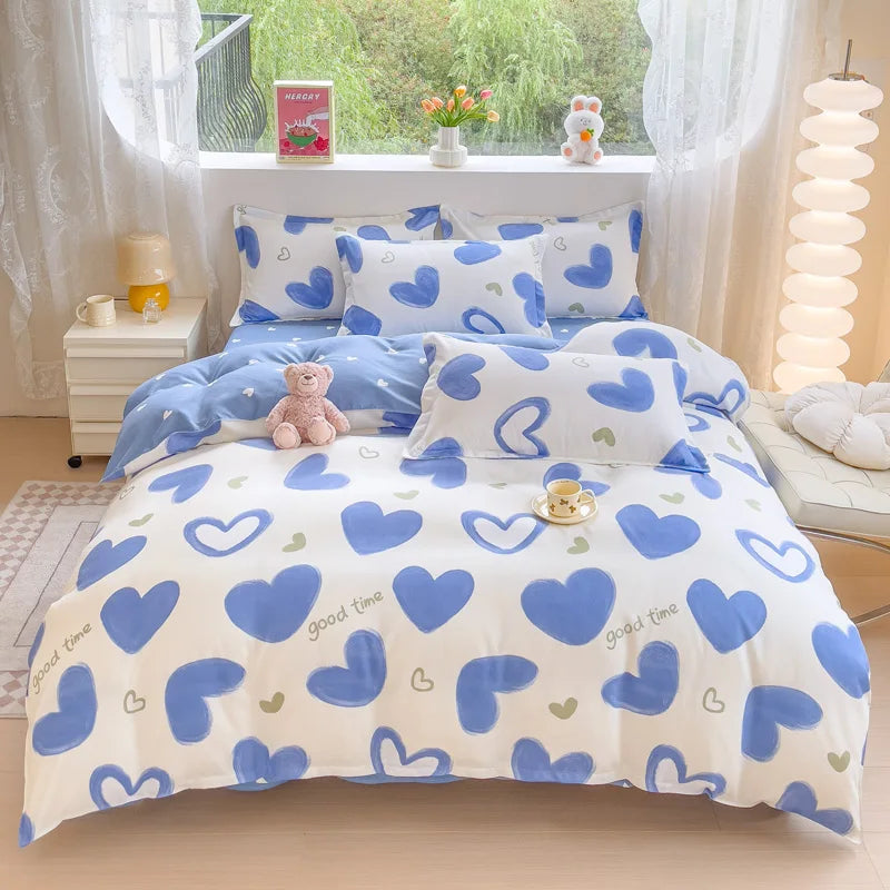 Brushed Polyester Duvet Cover with Matching Pillowcases