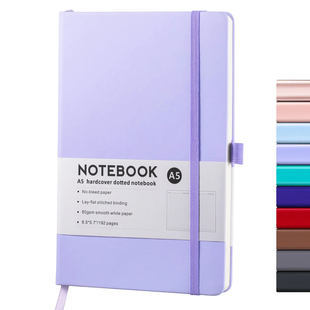 Premium PU Leather Hardcover Notebook with Elastic Closure