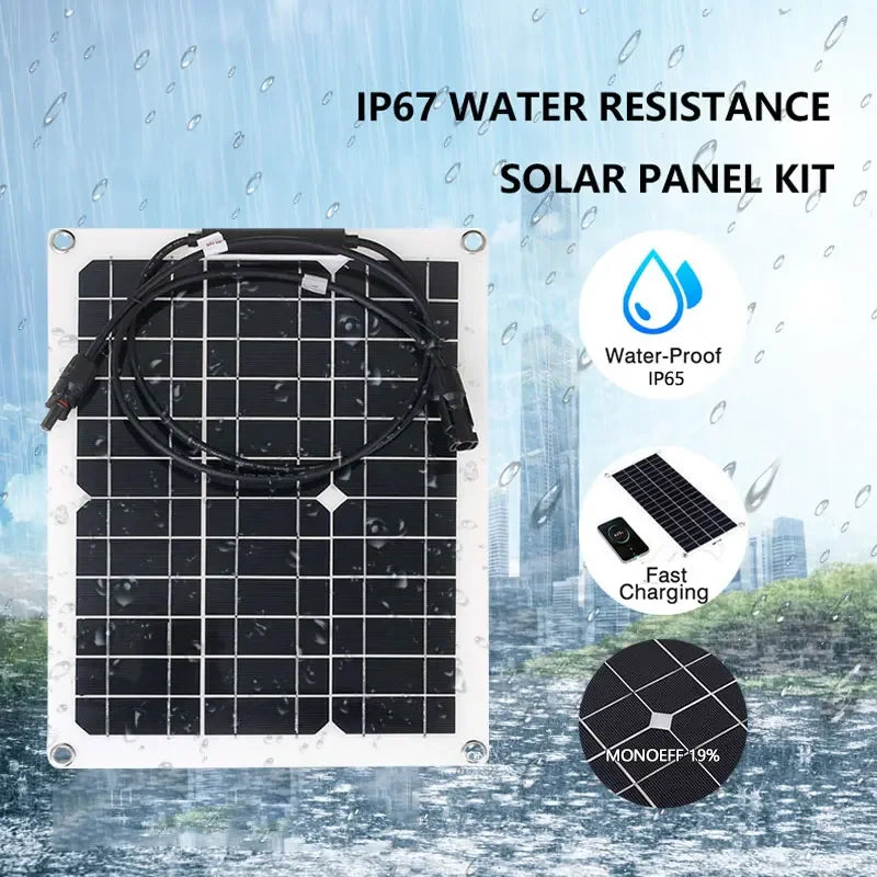 500W Flexible Solar Panel Kit with Charge Controller