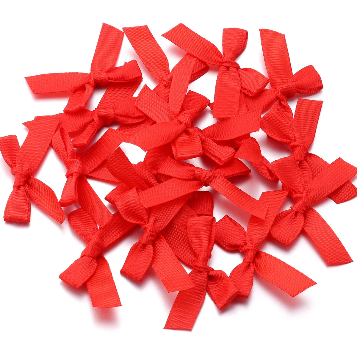 Satin Ribbon Bows for Crafts and DIY Projects (50-Pack)