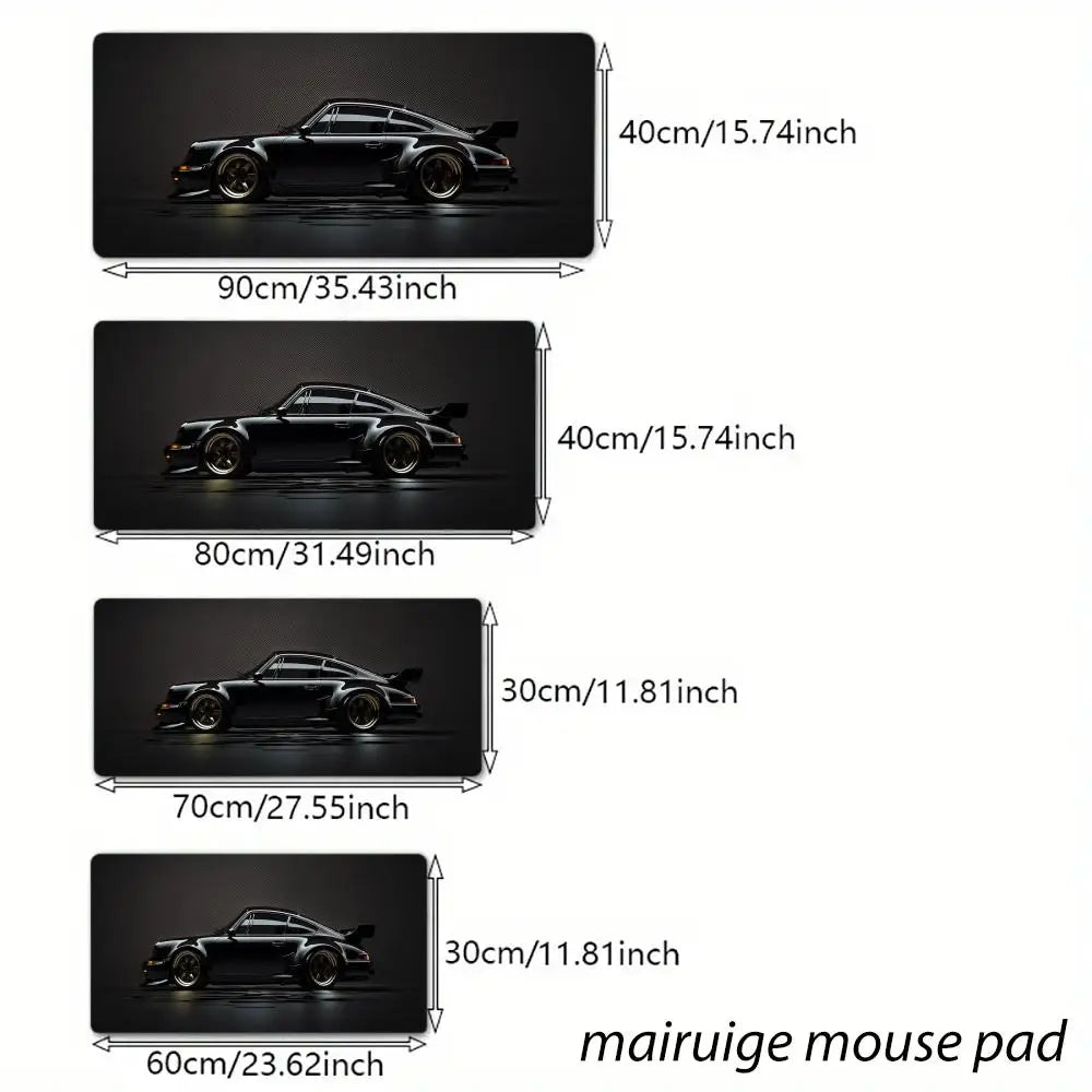 Large Non-Slip Desk Mat with Smooth Fabric Surface