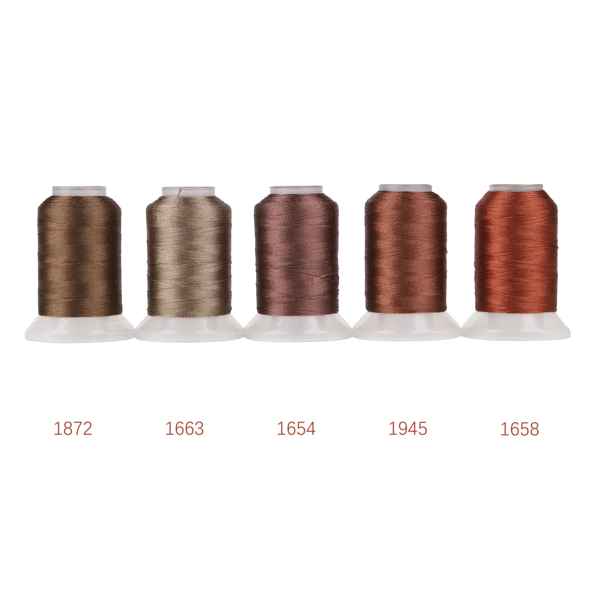 80-Color Polyester Embroidery Thread Collection – 500m Spools