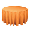 Round Solid Color Polyester Tablecloth for Weddings, Parties & Dining