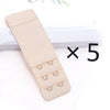 Elastic Bra Extender Clips (Set of 5)