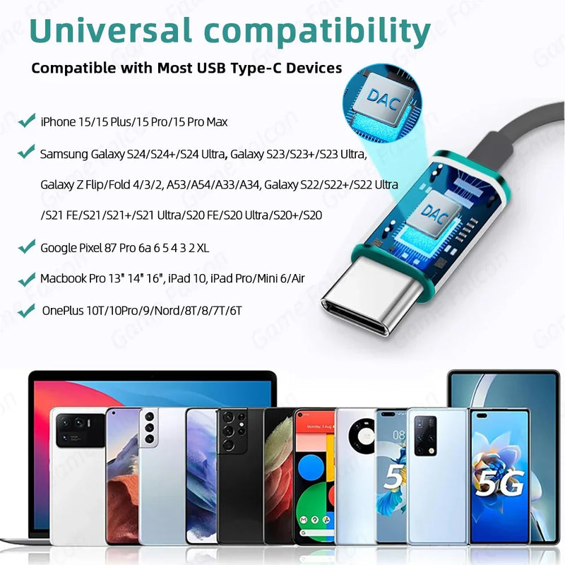 USB-C HiFi Wired Earbuds with Volume Control & Mic