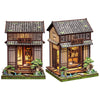 Book Nook DIY Wooden Miniature Kit with LED Lighting