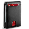 Slim Leather RFID Blocking Wallet with Money Clip