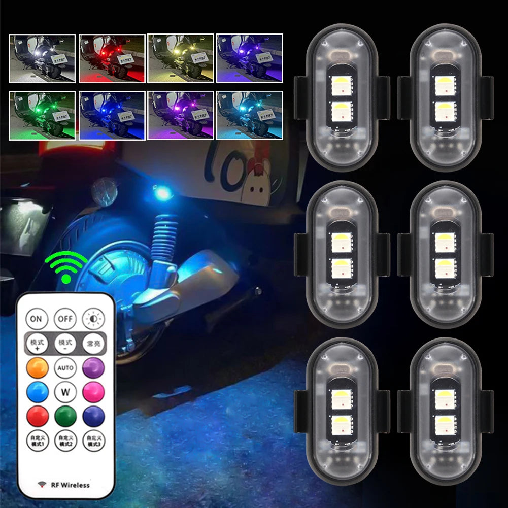 RGB LED Strobe Light with Remote Control for Vehicles and Drones
