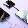 Banco de energía ultra delgado de 20.000 mAh con cables integrados
