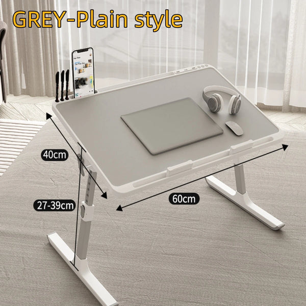Adjustable Laptop Bed Tray with Storage Drawer