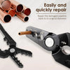6-Position Tube Repair Pliers for Copper and Aluminum Pipes
