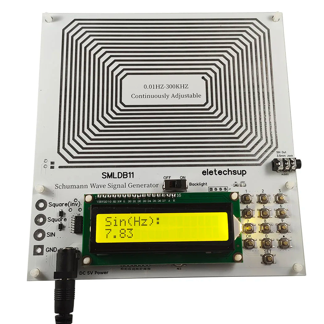 Schumann Resonance Generator with Adjustable Frequency