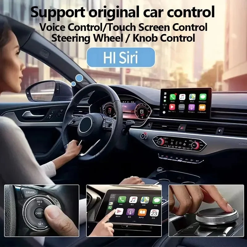 Universal Car Adapter for Wireless CarPlay and Android Auto