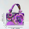 Sequin Floral Evening Clutch with Chain