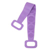 Silicone Body Scrubber with Long Handle and Strap