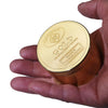 Gold Coin Pattern Metal Herb Grinder