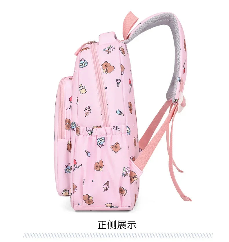 Capybara Cartoon Backpack Set for Kids