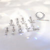 925 Sterling Silver Moissanite Bowknot Stud Earrings