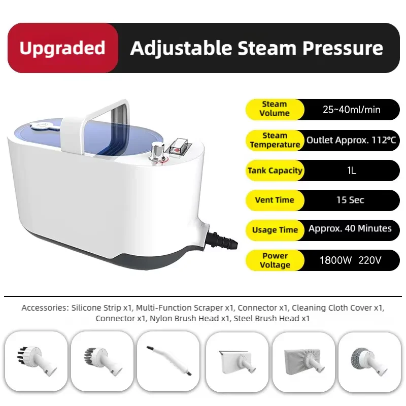 High-Temperature Handheld Steam Cleaner for Deep Cleaning & Sanitizing