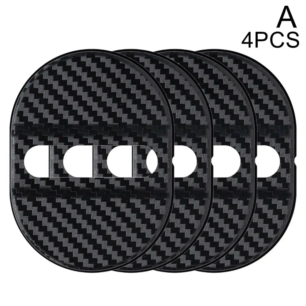 Self-Adhesive Car Door Lock Protective Covers (4-Pack)