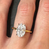 Oval Zircon Sterling Silver Ring