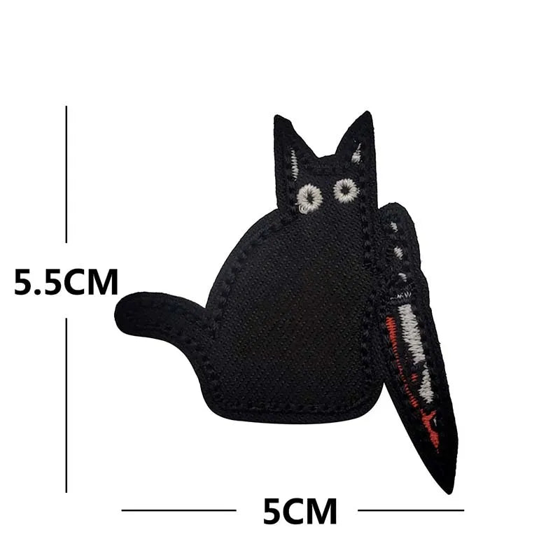 Quirky Animal Applique Patches with Hook and Loop Backing
