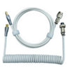 Retractable Coiled USB Cable for Mechanical Keyboards