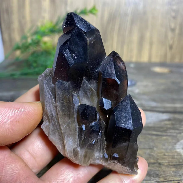 Natural Citrine & Smoke Quartz Crystal Cluster