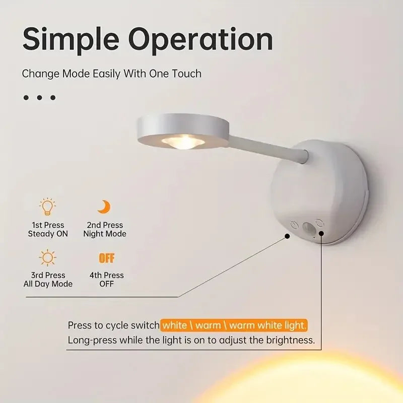 Lampe Murale à Capteur Intelligent