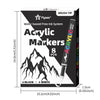 Set de Rotuladores Acrílicos en Blanco y Negro
