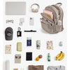 Quilted Casual Daypack with Padded Laptop Compartment