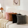 Striped Corduroy Throw Pillow Cover