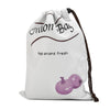 Large Drawstring Canvas Storage Bags with Side Zipper for Vegetables and Fruits