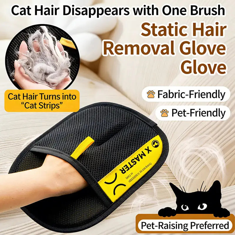 Pet Hair Removal Grooming Gloves