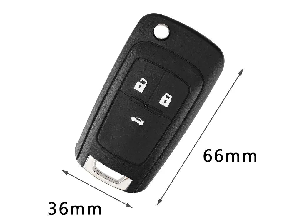 Flip-Style Replacement Key Shell for Select Chevrolet Models