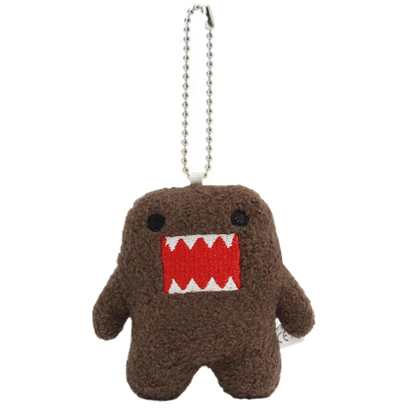 Adorable Domo Kun Plush Keychain – Kawaii Anime Charm for Bags & Keys