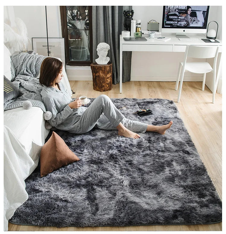 Plush Shag Area Rug – Soft, Cozy, and Modern
