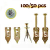 Self-Drilling Drywall Anchors with Screws (50 or 100 Pack)