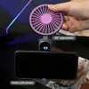 Compact Rechargeable Handheld Fan with LED Display