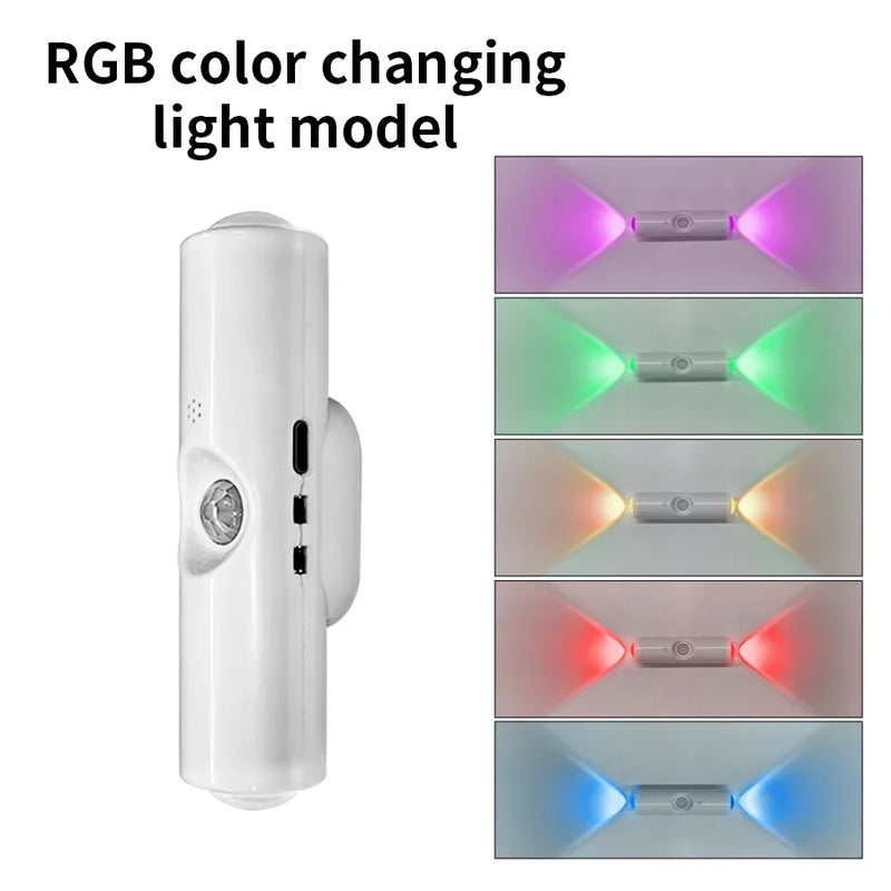 Rechargeable LED Motion Sensor Night Light with RGB Colors