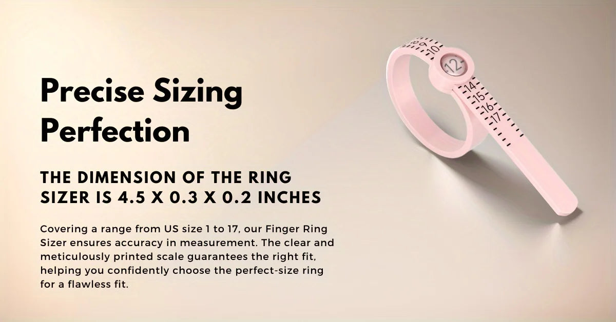 Ring Sizer with Magnifying Glass for Accurate Measurement