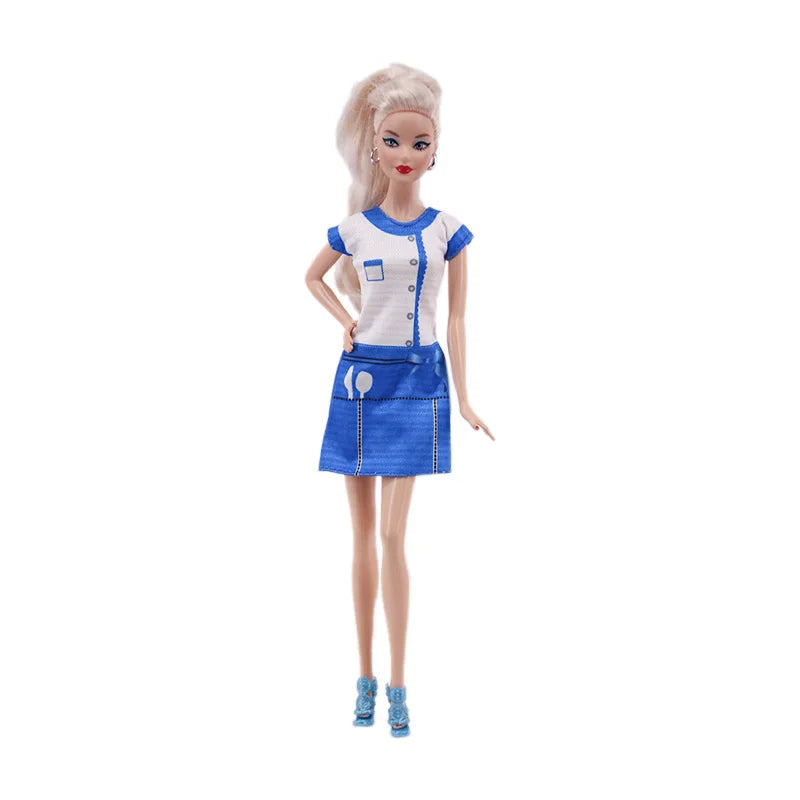 Doll Accessory Set with Suitcase for 11.5-Inch BJD Dolls