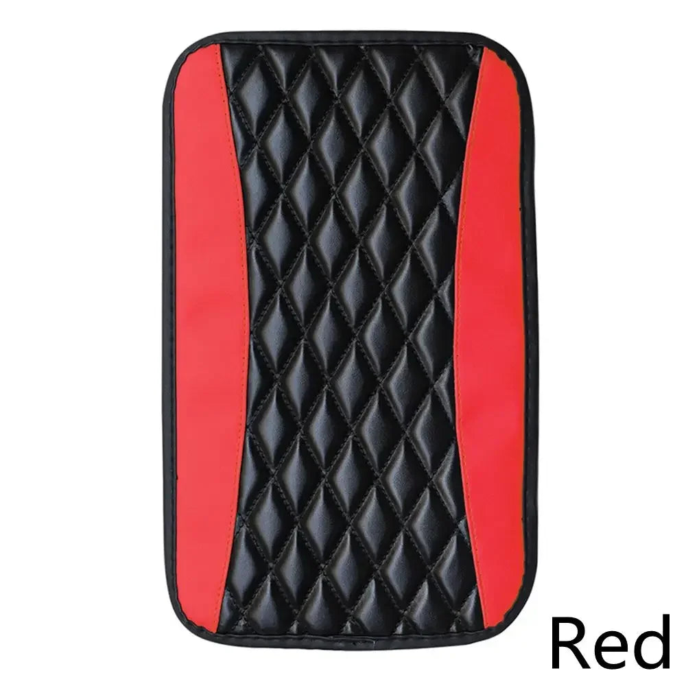 Universal Leather Car Armrest Cover with Non-Slip Padding