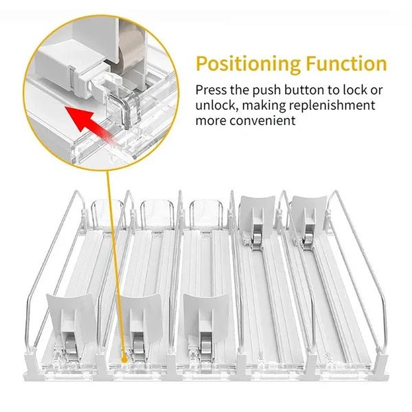 Self-Pushing Beverage Can Dispenser